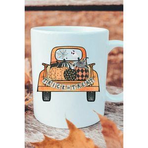Halloween Trick or Treat Truck Coffee Cup Mug 15oz
